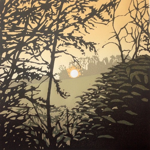 Setting Sun and Mist, Waddesdon by Alexandra Buckle