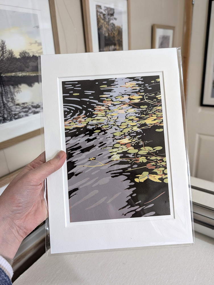 Lilies and Ripples reproduction