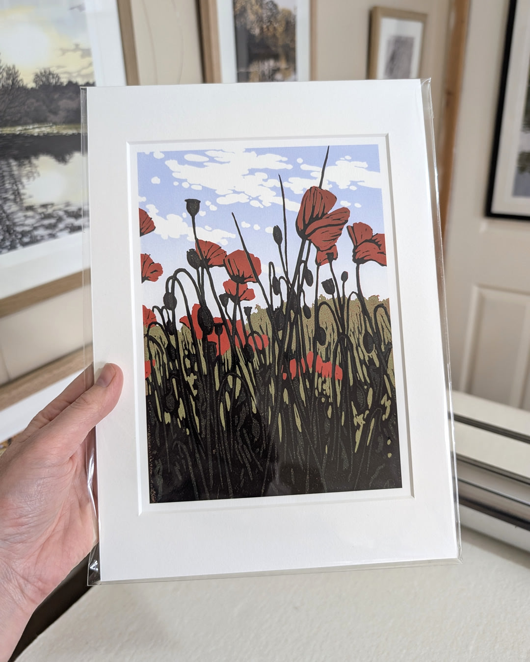 Roadside Poppies reproduction