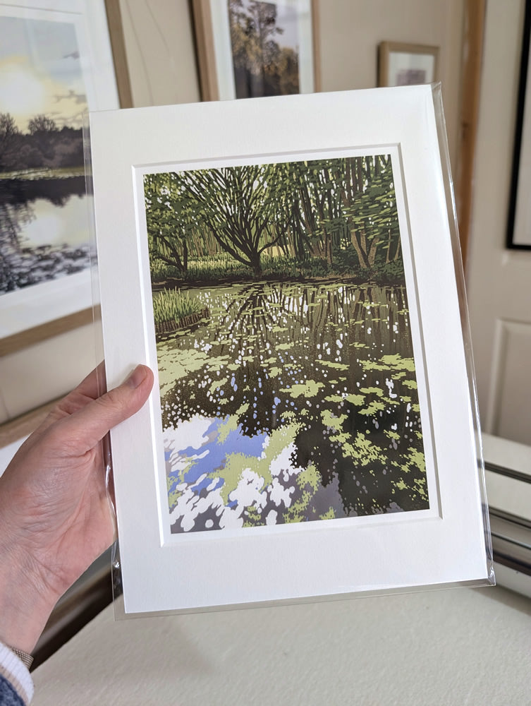 Summer Woodland Pond reproduction