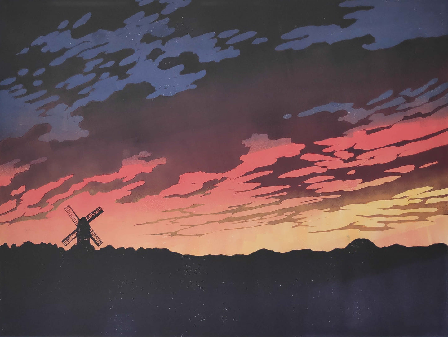 Windmill Sunset