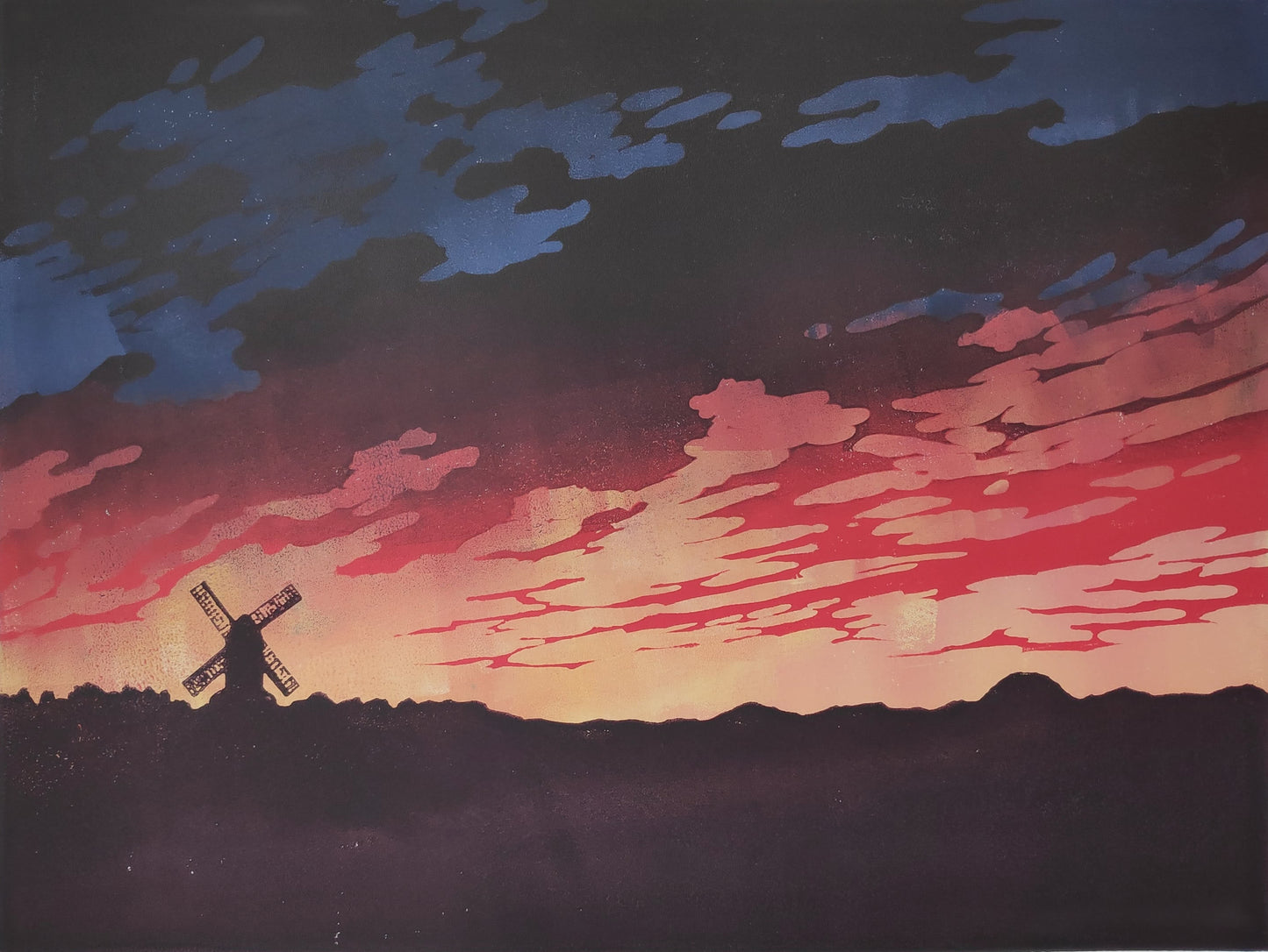 Windmill Sunset