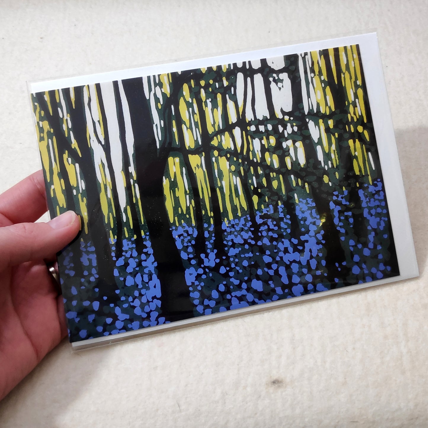 Bluebell Contemplation card