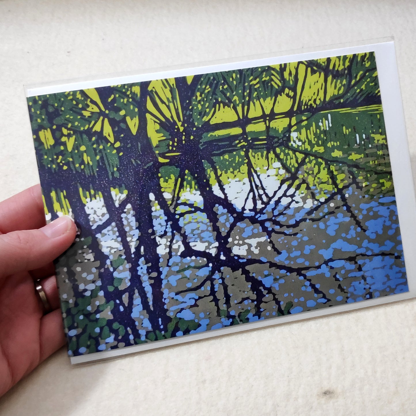 Poolside Trees card