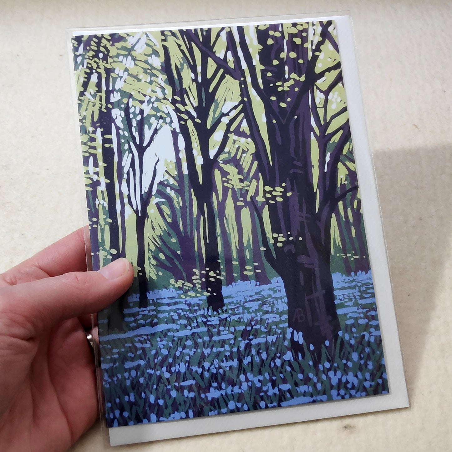 Stoke Wood Bluebells card