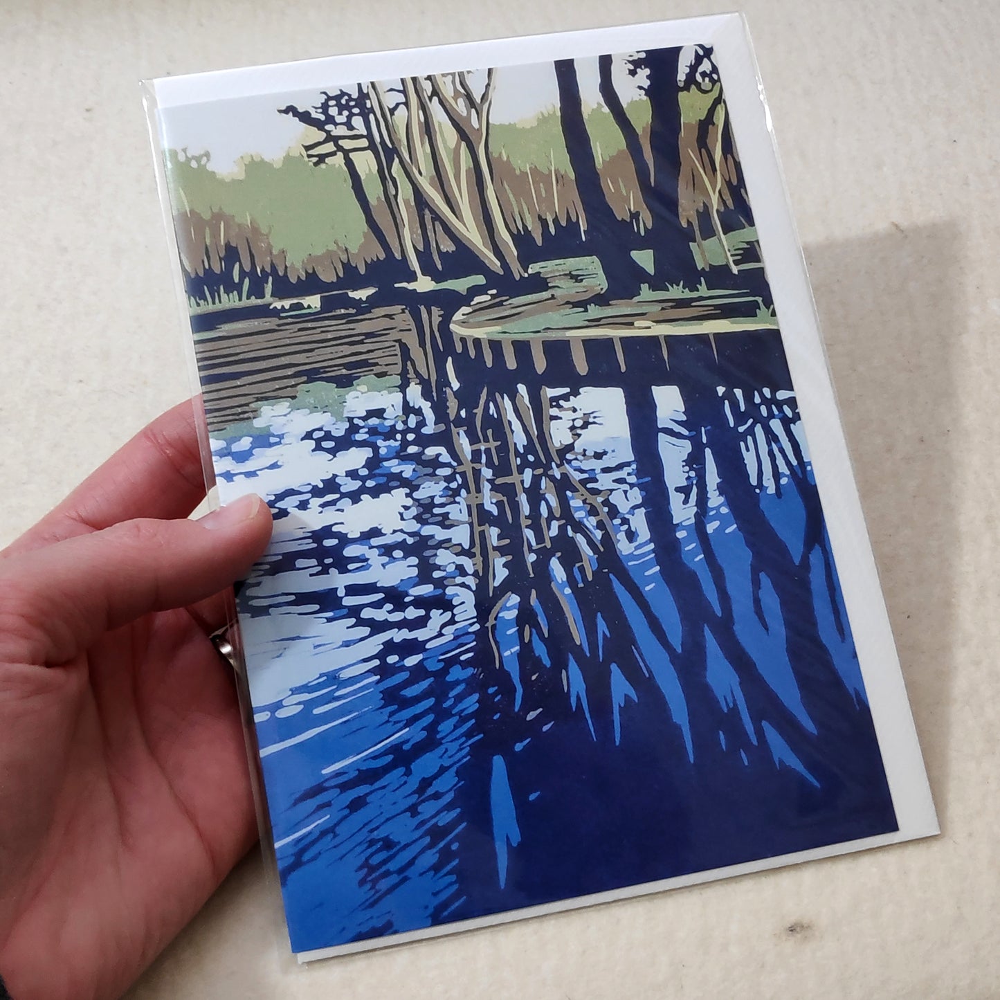 Trow Pool Reflection card