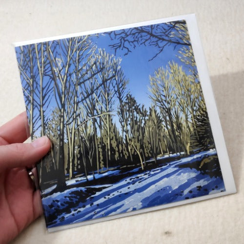 Woodland Snow card