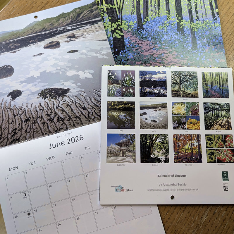 PRE-ORDER 2027 Calendar of Linocuts
