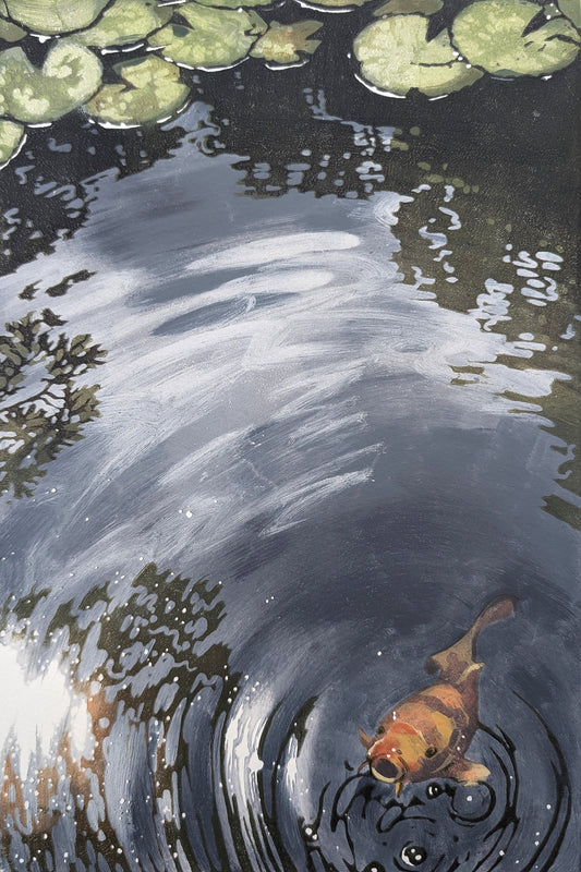 Lilies and Koi