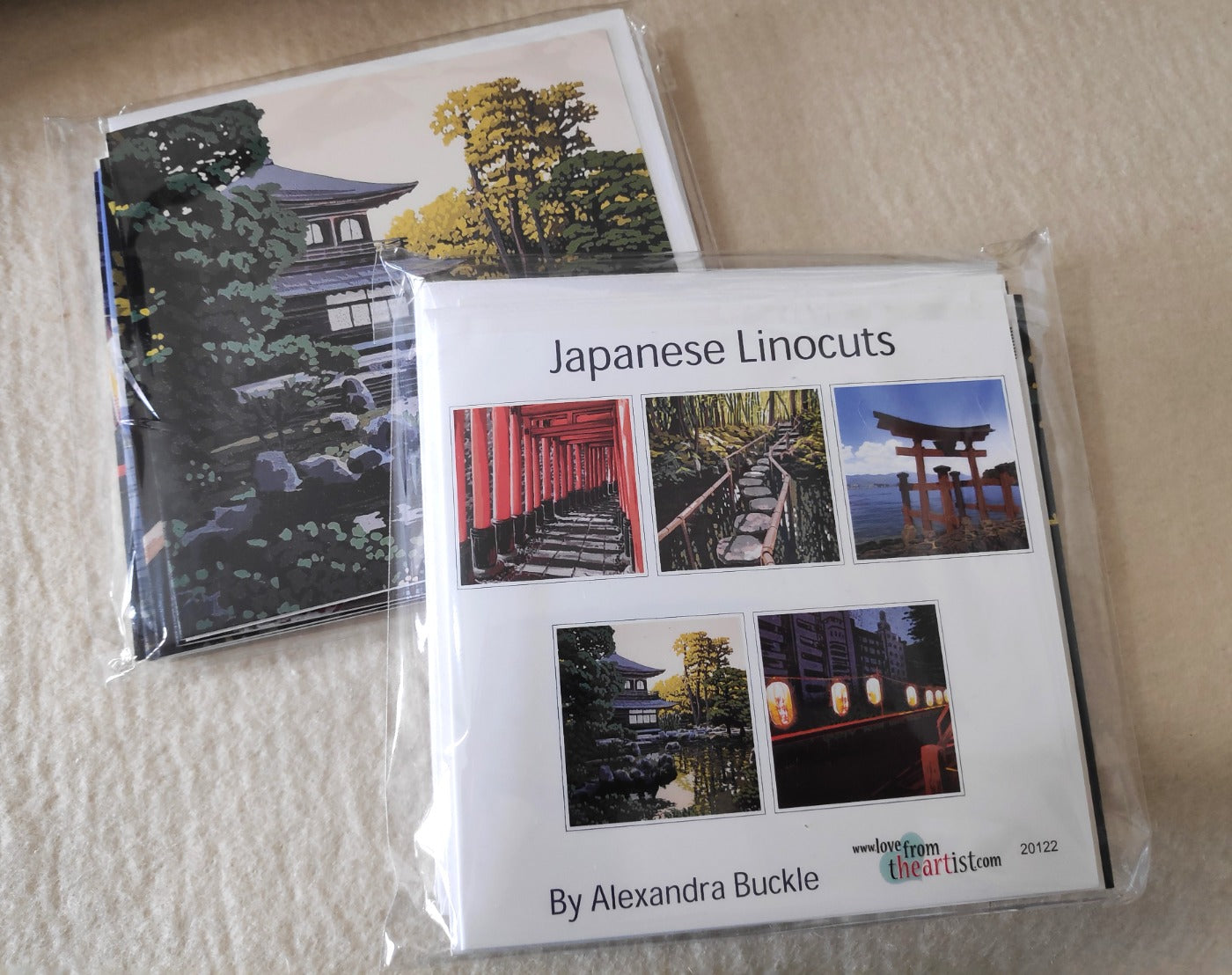 Japanese Linocuts card pack