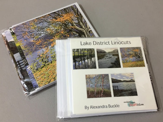 Lake District Linocuts card pack