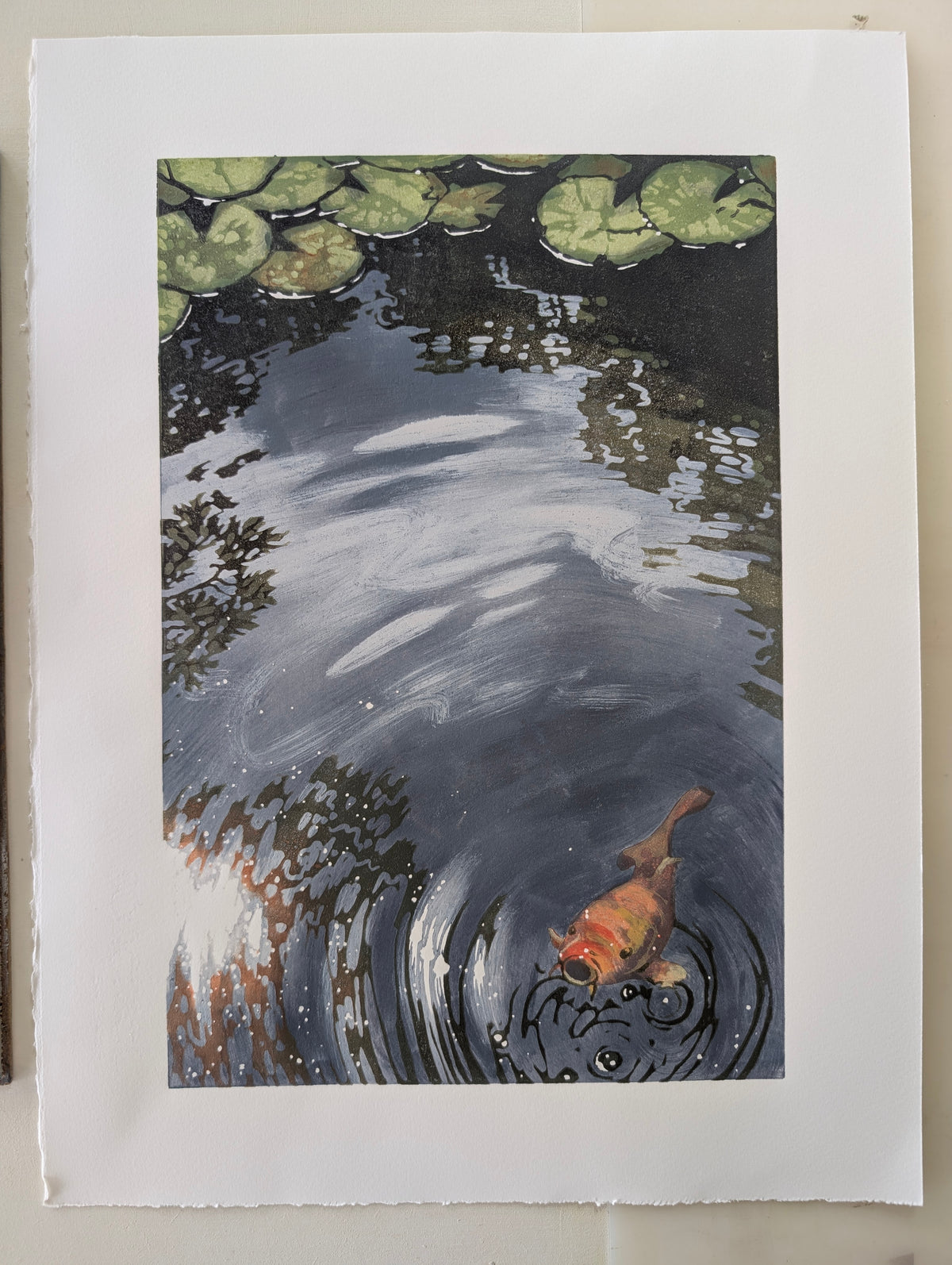 Lilies and Koi