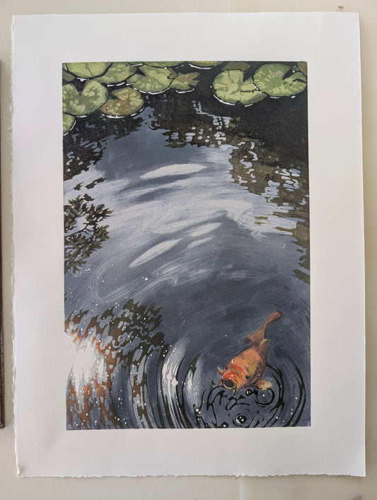 Lilies and Koi
