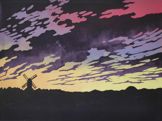 Windmill Sunset